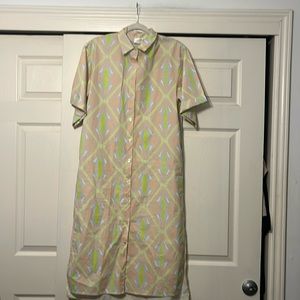 Anonyme Geometric Print Dress